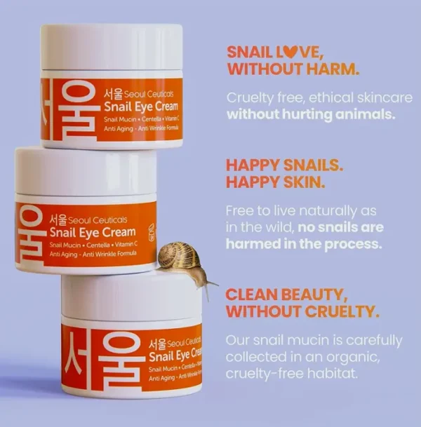 SeoulCeuticals's K-Beauty Snail Under-Eye Cream - 97% Filtrate 0.5 fl oz