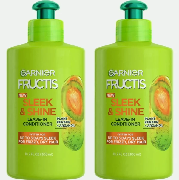 Garnier's Fructis Sleek & Shine Leave-In Conditioner for Frizzy Hair