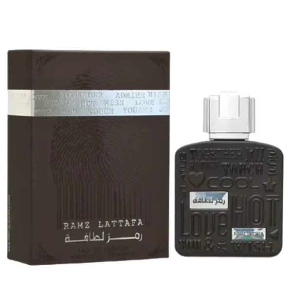Lattafa Silver Eau De Parfum Men's Fragrance, 3.4 Ounce