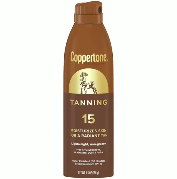 Sunshine Tanning SPF Spray, Waterproof, Five Oz, 3-Pack