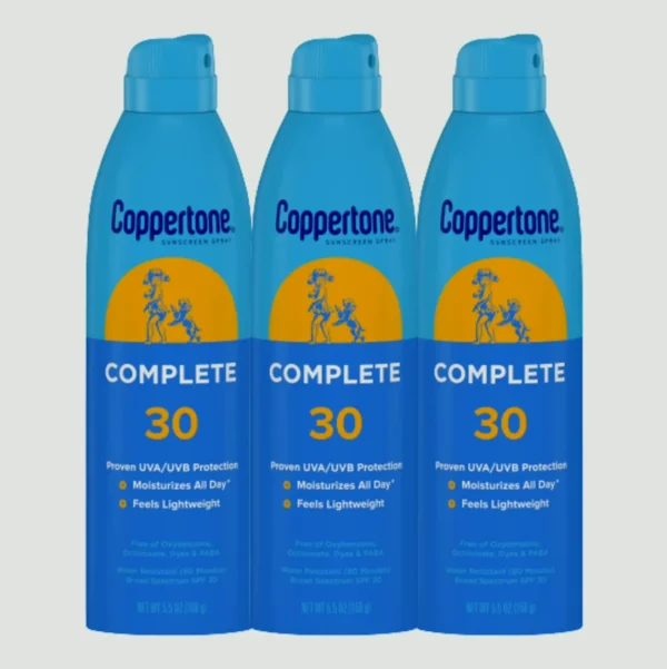 Coppertone SPF 30 Mist, Featherlight, Hydrating Set