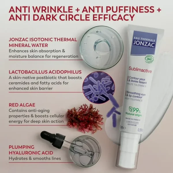 Organic Age-Defying Eye & Lip Contour Cream - Reduces Wrinkles