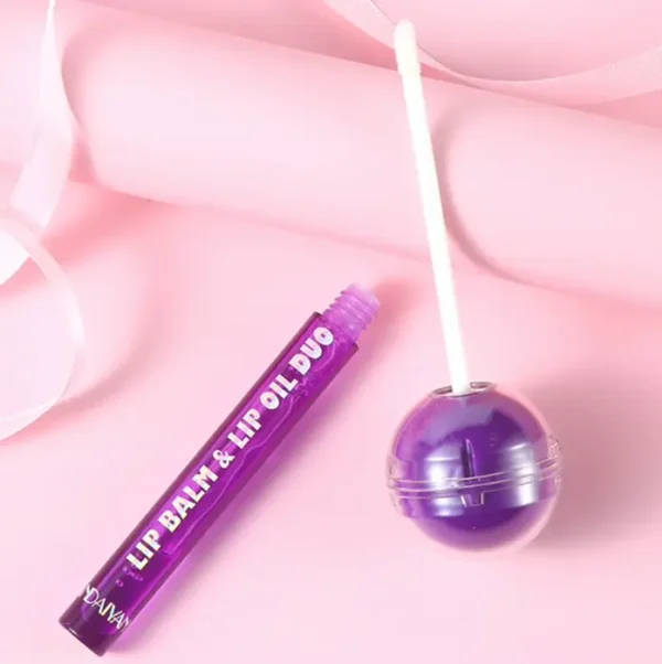 Tinted Color Changing Lipstick & Vitamin E Lip Oil for Ladies (Blue)