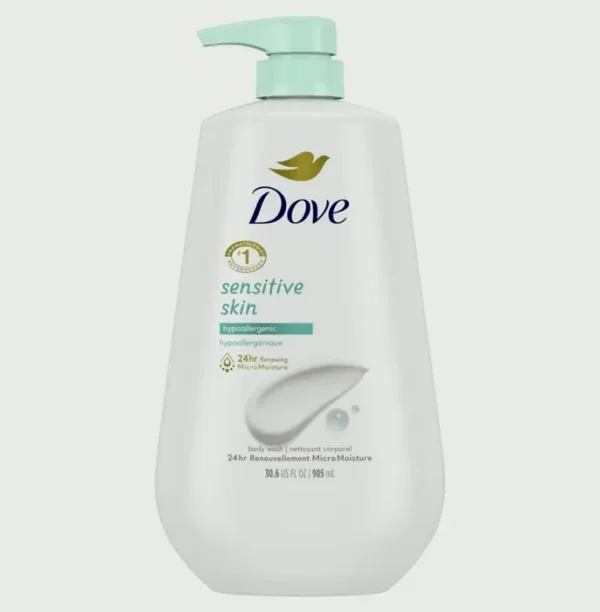 Dove's Hypoallergenic Body Wash with Pump, 30.6 oz